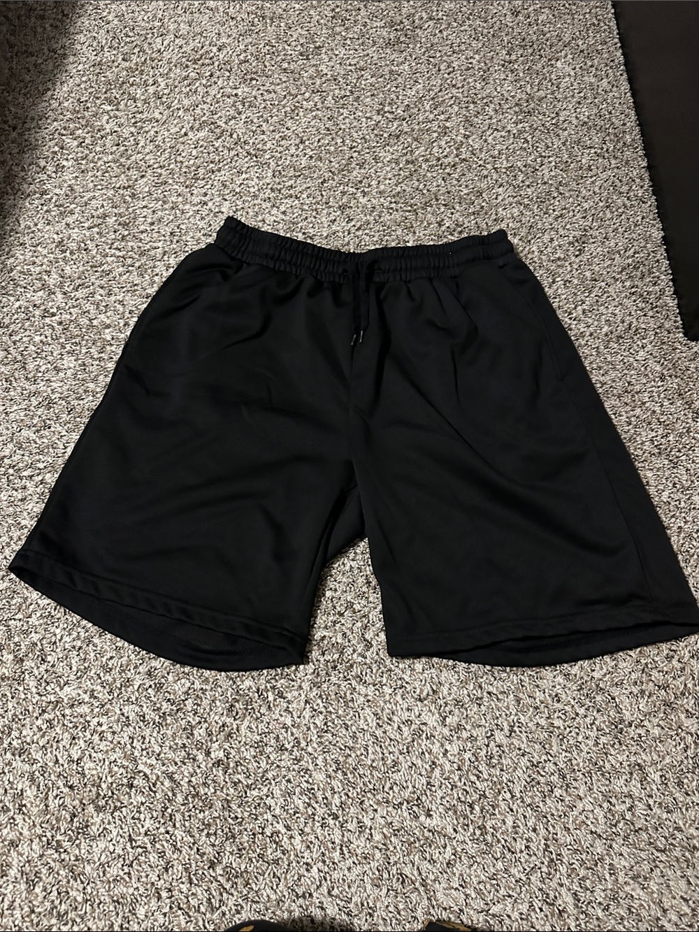 Men's Black Performance Athletic Shorts